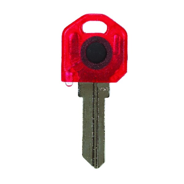 Keylights Giant Concepts LLC Keylights House Key Blank w/Flashlight Single For Kwikset KW1/Weiser WR3 and WR5 KW1RED - main